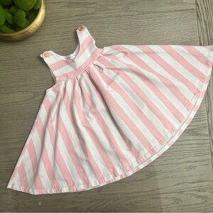 SweetHoney 4T Pink and White Striped Dress